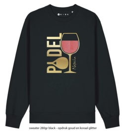 Wijn en padel sweater - hoodie