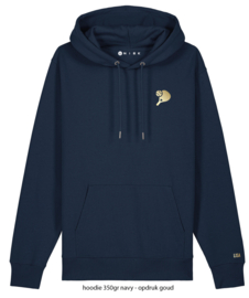 Padel racket met bal en naam op mouw sweater - hoodie