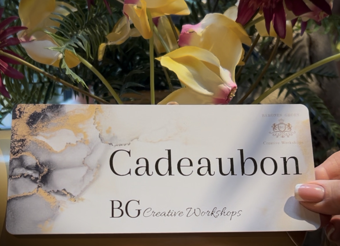 cadeaubon BG Creative Workshops nu verkrijgbaar