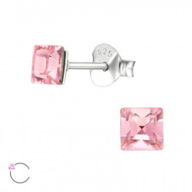 Oorstekers 925 Sterling zilver SWAROVSKI Square