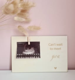 Zwangerschapsaankondiging | Can't wait to meet you