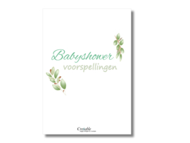 Babyshower voorspellingskaarten