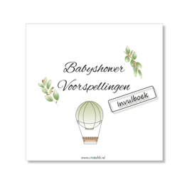 Babyshower invul- en fotoboek