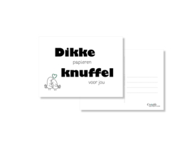 19. Dikke (papieren) knuffel