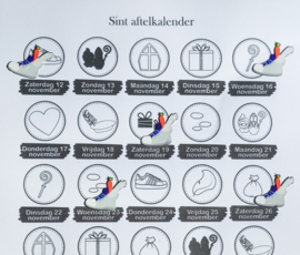 Stickers aftelkalender - Schoenzetten