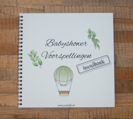 Babyshower invul- en fotoboek