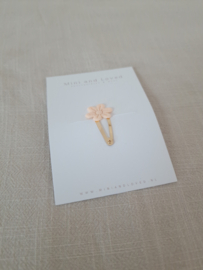 Bloss peach flower clip klein (1 stuk)