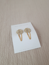 Golden Fleur clip middel (2 stuks)