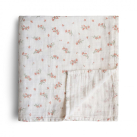 Mushie | Swaddle xl - Pink Flower