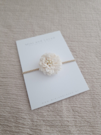 Haarelastiek |  Lace Flower Off-white Small