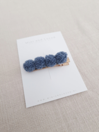 Pompom Blue line groot (1 stuk)