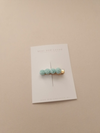 Pompom Lace Peach Mint Line klein (1 stuk)