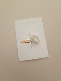 Lotus Flower White clip middel (1 stuk)