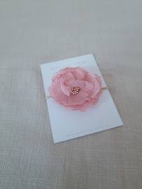 Haarelastiek |  Lace Flower Pink Large