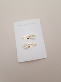 Pretty flower clip (2 stuks)