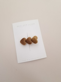 Heart line Brown klein (1 stuk)