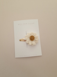 Light Woolly Flower clip middel (1 stuk)
