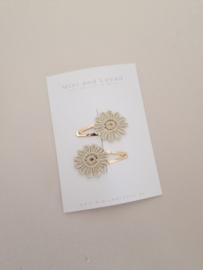 Golden Boho clip klein (2 stuks)