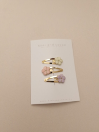Golden Yarn white-light pink-lila clip klein (3 stuks)