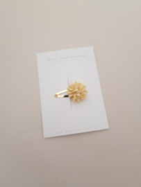 Yellow flower clip klein (1 stuk)