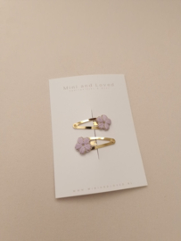 Golden Yarn lila clip klein (2 stuks)