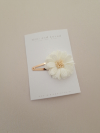 White Big Blossom clip groot (1 stuk)