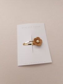 Poppy Brown clip middel (1 stuk)