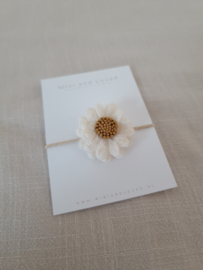 Haarelastiek | Light Woolly Flower