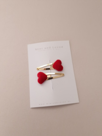 Heart clip Red
