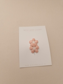 Antislip haarspeldje Flower Jasmine Pink