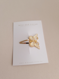 Butterfly White Gold clip middel (1 stuk)