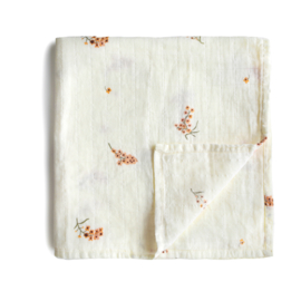 Mushie | Swaddle xl - Flowers