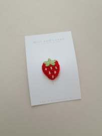 Antislip haarspeldje Red Strawberry