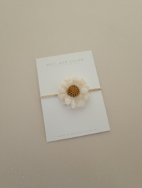 Haarelastiek | Light Woolly Flower