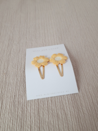 Sanne Yellow clip middel (2 stuks)