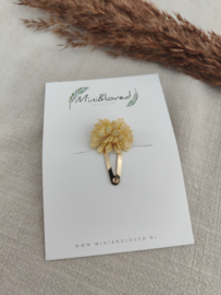 Yellow flower clip klein (1 stuk)