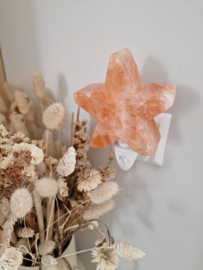 Nachtlampje Himalaya zout - Oranje ster