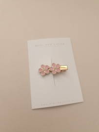Golden light pink flower line klein (1 stuk)
