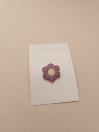Antislip haarspeldje Flower Amélie Purple