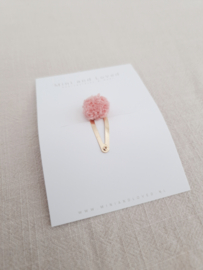 Pompom Peach Pink klein (1 stuk)