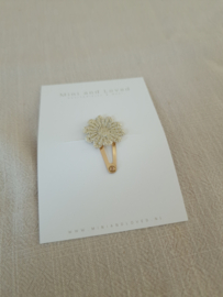 Golden Flower clip klein (1 stuk)