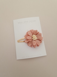 Pink Big Blossom clip groot (1 stuk)