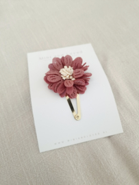 Wine Red Big Blossom clip groot (1 stuk)