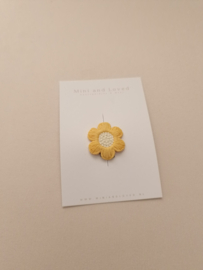 Antislip haarspeldje Flower Amélie Yellow