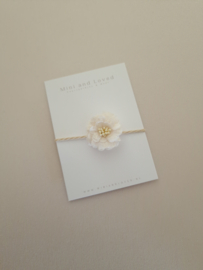 Haarelastiek |  Lace Flower Off-white Small