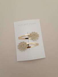 Golden Boho clip groot (2 stuks)