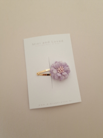 Lace Flower Lila clip middel (1 stuk)