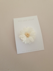 Antislip haarspeldje White Big Blossom