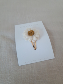 Light Woolly Flower clip middel (1 stuk)