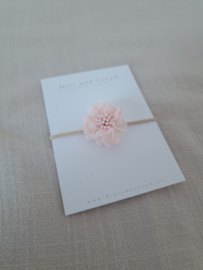 Haarelastiek |  Lace Flower Light-Pink Small